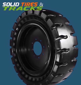 Solid Skid Steer Tires 5.70-12 Non-Directional - Severe Duty